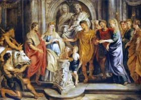 The Marriage of Constantine and Fausta and of Constantia and Licinius 1622 by Peter Paul Rubens The Marriage of Constantine and Fausta and of Constantia and Licinius 1622 by Peter Paul Rubens