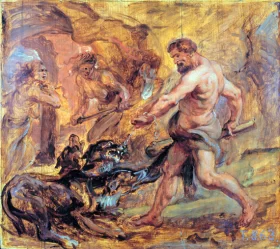 Hercules and Cerberus 1636 by Peter Paul Rubens