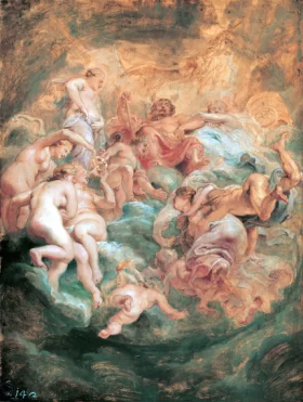 Psyche Taken up Into Olympus 1621 by Peter Paul Rubens