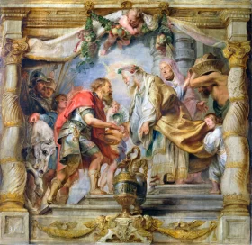The Meeting of Abraham and Melchizedek 1625 by Peter Paul Rubens