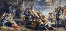 The Raising of the Cross 1638 by Peter Paul Rubens The Raising of the Cross 1638 by Peter Paul Rubens