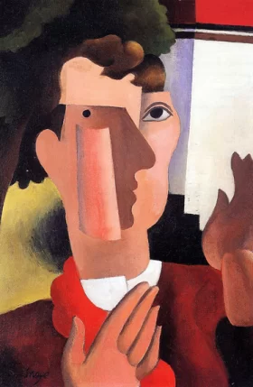Man with a Red Kerchief by Roger Fresnaye Man with a Red Kerchief by Roger Fresnaye