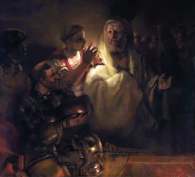 The Denial of St Peter 1660 by Rembrandt The Denial of St Peter 1660 by Rembrandt