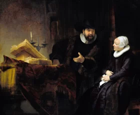 The Mennonite Preacher Anslo and his Wife 1641 by Rembrandt The Mennonite Preacher Anslo and his Wife 1641 by Rembrandt