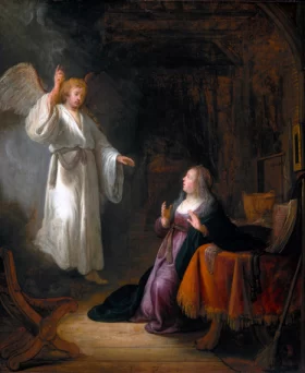 The Annunciation 1650 by Rembrandt The Annunciation 1650 by Rembrandt