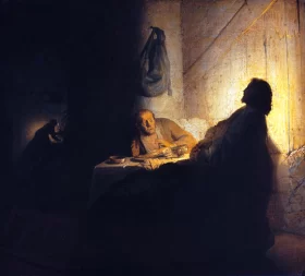 The Supper at Emmaus 1629 by Rembrandt The Supper at Emmaus 1629 by Rembrandt