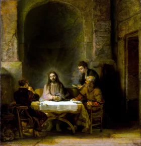 The Supper at Emmaus 1648 by Rembrandt The Supper at Emmaus 1648 by Rembrandt