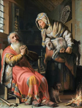 Tobit and Anna with the Kid 1626 by Rembrandt Tobit and Anna with the Kid 1626 by Rembrandt
