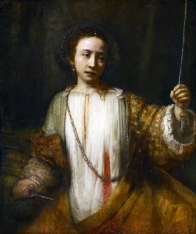 Lucretia 1666 by Rembrandt Lucretia 1666 by Rembrandt