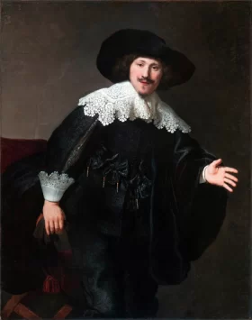 Man Rising from his Chair 1633 by Rembrandt
