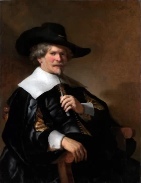 Man Seated in an Armchair by Rembrandt