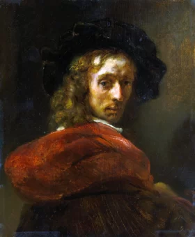 Portrait of a Man in a Red Cloak by Rembrandt