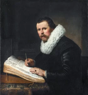 Scholar at his desk 1631 by Rembrandt