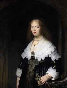 Portrait of Maria Trip 1639 by Rembrandt Portrait of Maria Trip 1639 by Rembrandt