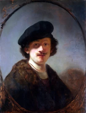 Self-portrait with Shaded Eyes 1634 by Rembrandt Self-portrait with Shaded Eyes 1634 by Rembrandt