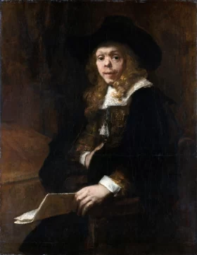Portrait of Gerard de Lairesse by Rembrandt Portrait of Gerard de Lairesse by Rembrandt