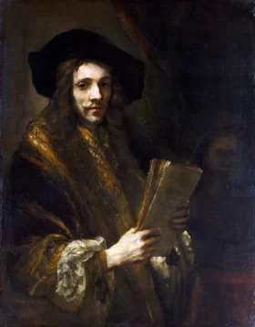 The Auctioneer 1658 by Rembrandt The Auctioneer 1658 by Rembrandt