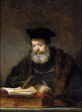 The Scholar at the Lectern 1641 by Rembrandt The Scholar at the Lectern 1641 by Rembrandt