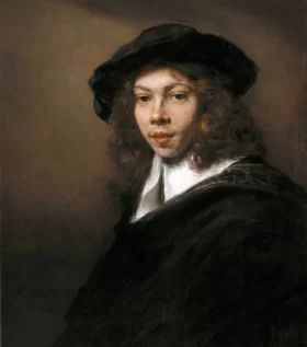 Young Man in a Black Beret 1666 by Rembrandt Young Man in a Black Beret 1666 by Rembrandt