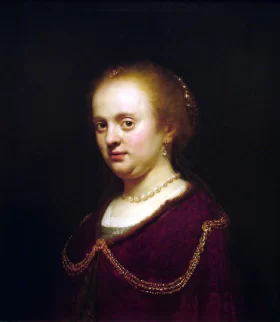 Portrait of young woman 1634 by Rembrandt