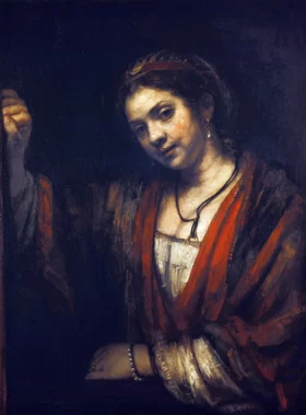 Portrait of Hendrickje Stoffels 1656 by Rembrandt