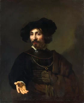 A Man with a Steel Gorget 1644 by Rembrandt A Man with a Steel Gorget 1644 by Rembrandt