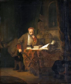 A Scholar in his Study by Rembrandt A Scholar in his Study by Rembrandt