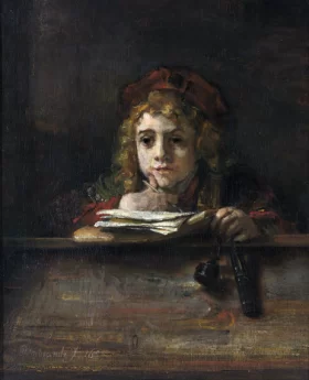 Titus at his Desk 1655 by Rembrandt Titus at his Desk 1655 by Rembrandt