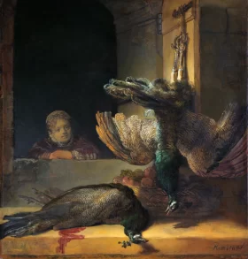 Still Life with Peacocks 1639 by Rembrandt Still Life with Peacocks 1639 by Rembrandt