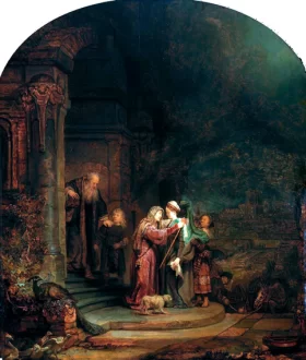 The Visitation 1640 by Rembrandt The Visitation 1640 by Rembrandt