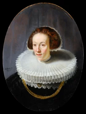 Bust of a Woman (Petronella Buys) 1635 by Rembrandt