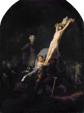 The Raising of the Cross 1633 by Rembrandt