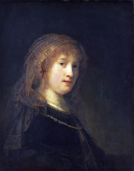 Saskia van Uylenburgh, the Wife of the Artist by Rembrandt