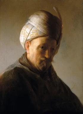 Bust of an Old Man Wearing a Turban 1628 by Rembrandt Bust of an Old Man Wearing a Turban 1628 by Rembrandt