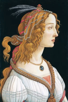 Idealized Portrait of a Lady (Portrait of Simonetta Vespucci as Nymph) by Sandro Botticelli
