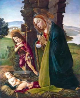 Adoration of Christ with Saint John by Sandro Botticelli Adoration of Christ with Saint John by Sandro Botticelli