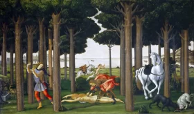 The Story of Nastagio degli Onesti II by Sandro Botticelli The Story of Nastagio degli Onesti II by Sandro Botticelli