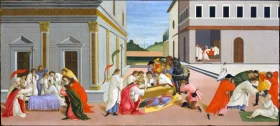 Three miracles of Saint Zenobius by Sandro Botticelli