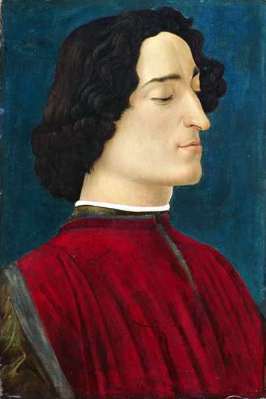 Portrait of Giuliano de’ Medici 1478 by Sandro Botticelli, oil painting reproduction on canvas Portrait of Giuliano de' Medici 1478 by Sandro Botticelli