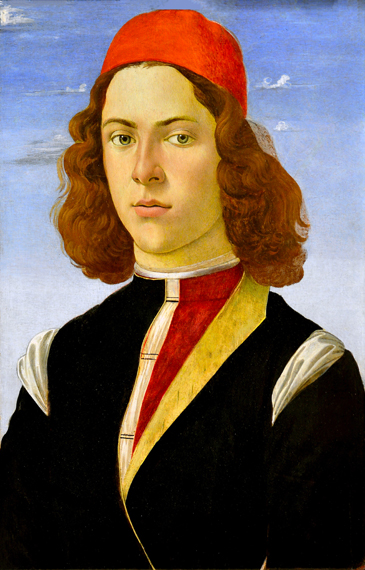 Portrait of young man by Sandro Botticelli
