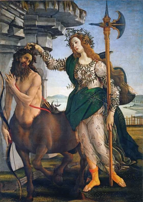 Pallas and the Centaur 1482 by Sandro Botticelli