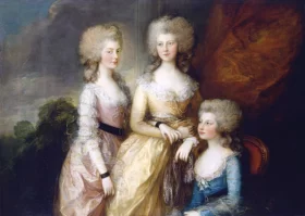 Portrait of The Three Eldest Princesses- Charlotte, Princess Royal, Augusta and Elizabeth 1784 by Thomas Gainsborough Portrait of The Three Eldest Princesses- Charlotte, Princess Royal, Augusta and Elizabeth 1784 by Thomas Gainsborough