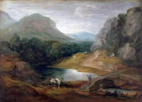 Rocky landscape with a bridge 1782 by Thomas Gainsborough Rocky landscape with a bridge 1782 by Thomas Gainsborough