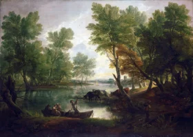 View near King's Bromley, on Trent, Staffordshire by Thomas Gainsborough View near King's Bromley, on Trent, Staffordshire by Thomas Gainsborough