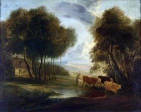 Landscape with Cows by Thomas Gainsborough Landscape with Cows by Thomas Gainsborough