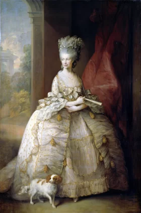 Portrait of Queen Charlotte of England 1781 by Thomas Gainsborough