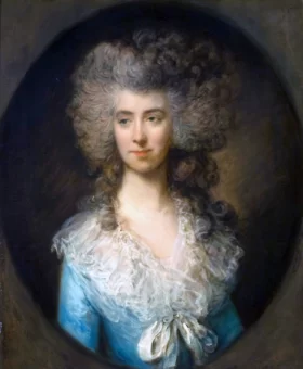 Portrait of a Lady in a Blue Dress by Thomas Gainsborough Portrait of a Lady in a Blue Dress by Thomas Gainsborough