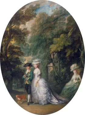 Henry, Duke of Cumberland with the Duchess of Cumberland and Lady Elizabeth Luttrell by Thomas Gainsborough