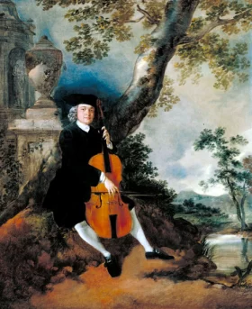 The Rev. John Chafy Playing the Violoncello in a Landscape by Thomas Gainsborough The Rev. John Chafy Playing the Violoncello in a Landscape by Thomas Gainsborough