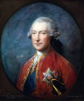 Portrait of Hugh Smithson (Percy), Ist Duke of Northumberland by Thomas Gainsborough Portrait of Hugh Smithson (Percy), Ist Duke of Northumberland by Thomas Gainsborough